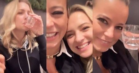 Imprezowe Barbara Kurdej-Szatan i Anna Mucha raczą się sake: "Zaraz idziemy na kebaba!"