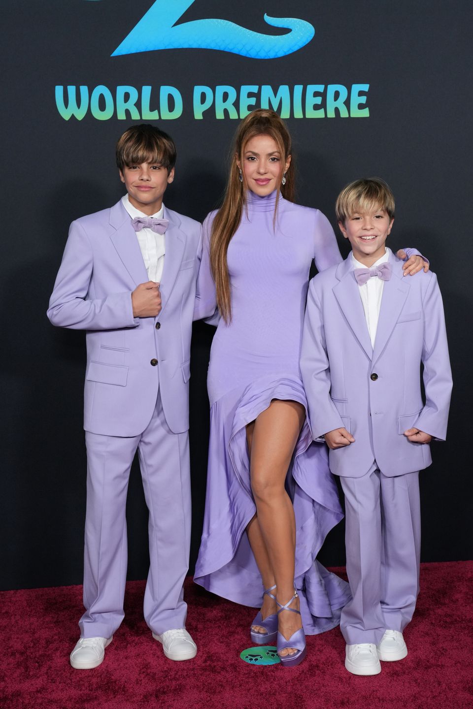 Shakira z synami na premierze "Zwierzogrodu 2"