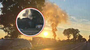 Słup dymu widoczny z 30 km. Tragiczny pożar. Strażacy znaleźli ciało