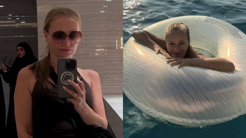 Mama Macieja Musiała wygrzewa się na Ibizie. Pokazała męża