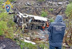 Autobus spadł ze skarpy w Rosji. 13 osób nie żyje