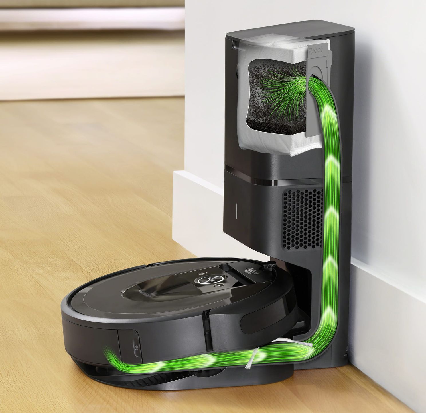 Automatyczny odkurzacz iRobot Roomba i7+ sam wyrzuci zebrane śmieci 3