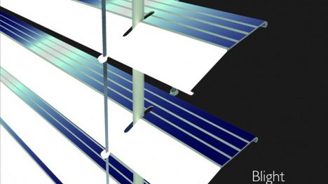 Magazynujące energię słoneczną żaluzje okienne 1