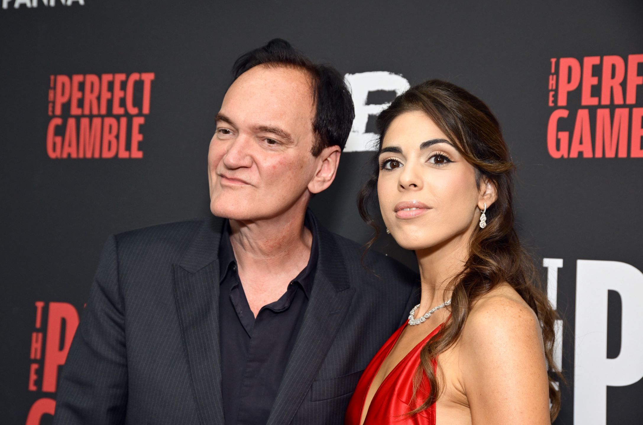 Quentin Tarantino i Daniella Pick Tarantino na premierze