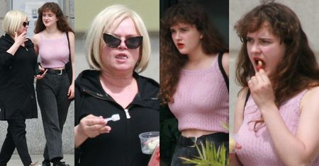 Katarzyna Figura z 18-letnią córką Koko celebrują "babskie popołudnie" w restauracji i na lodach (ZDJĘCIA)