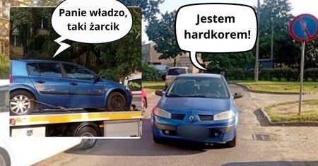 Auto tamowało ruch na ulicy Pszczelej!