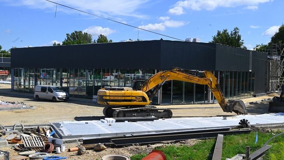 Tak dziś wygląda budowa parku handlowego S1 w Dąbrowie Górniczej