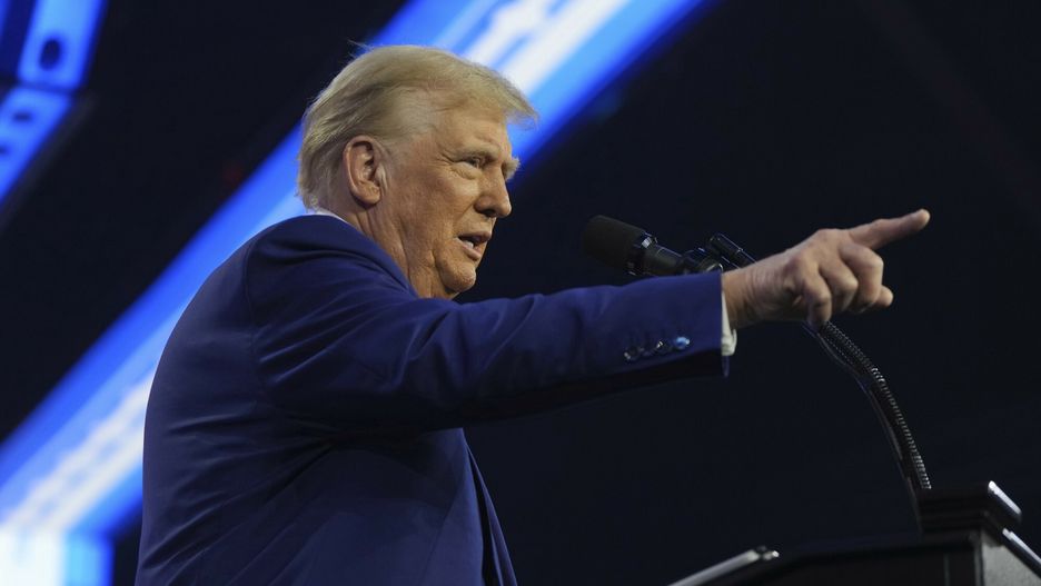 Temporary
President-elect Donald Trump speaks at AmericaFest, Sunday, Dec. 22, 2024, in Phoenix. (AP Photo/Rick Scuteri)
Rick Scuteri