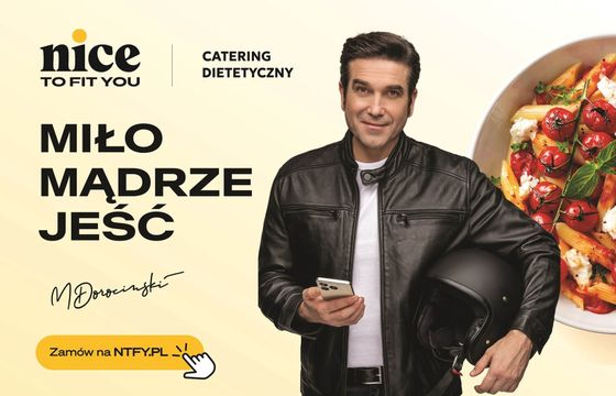 Marcin Dorociński reklamuje Nice To Fit You. "Miło mądrze jeść"