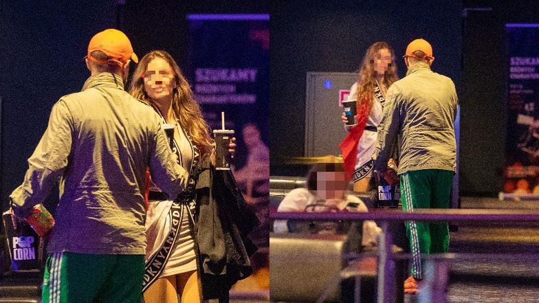 Antek Królikowski z ukochaną w kinie