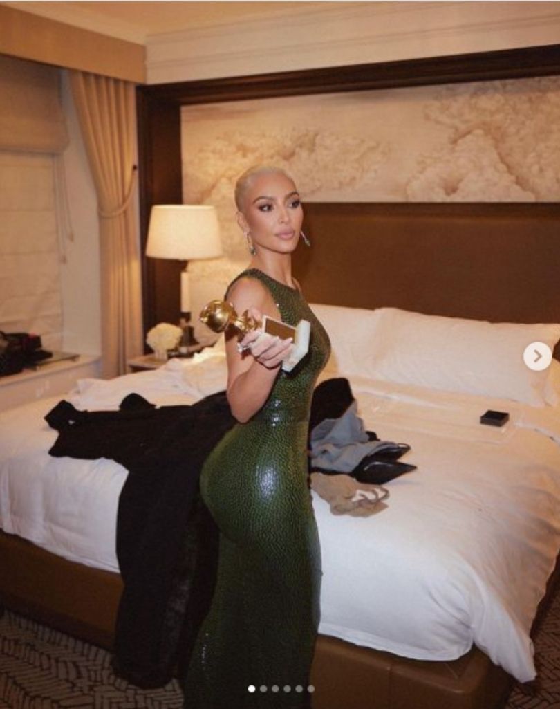Kim Kardashian po Gali MET przebrała się w drugą suknię Marilyn Monroe