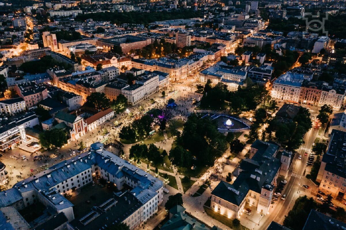 Plac litewski z góry