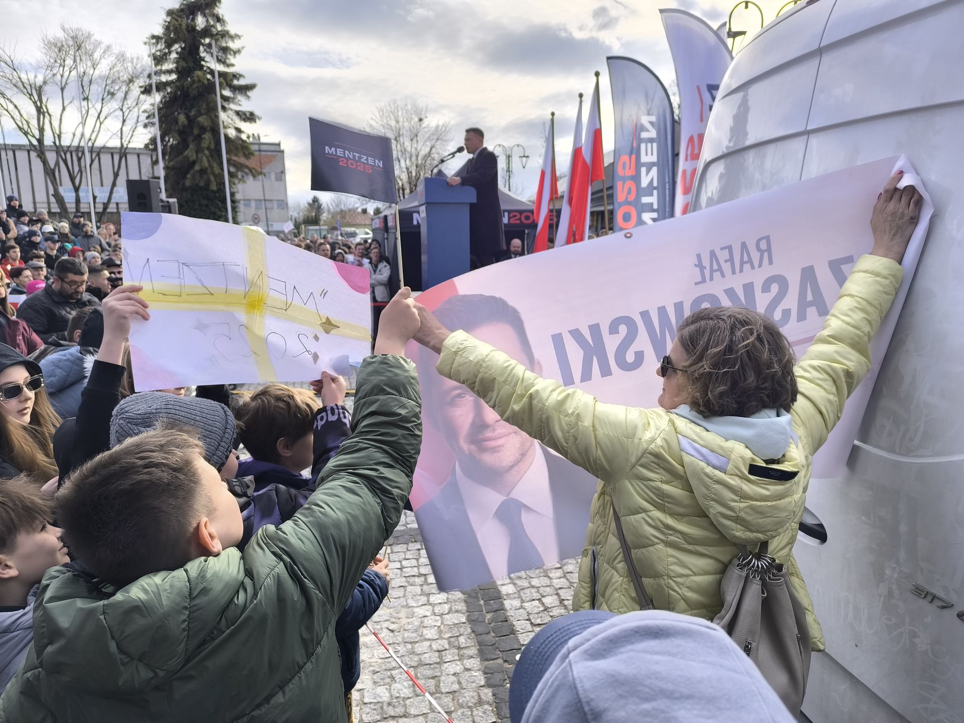 Wiec Sławomira Mentzena w Kraśniku