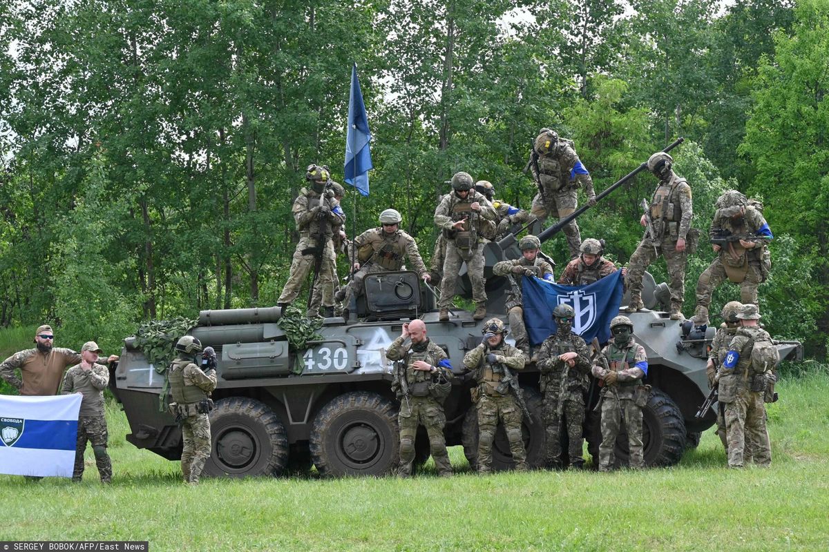 Żołnierze z Legionu "Wolność Rosji"
