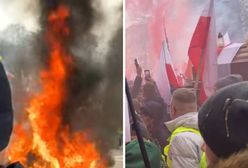 Nerwowo we Wrocławiu. Pojawił się ogień. Rolnicy blokują przejazd straży