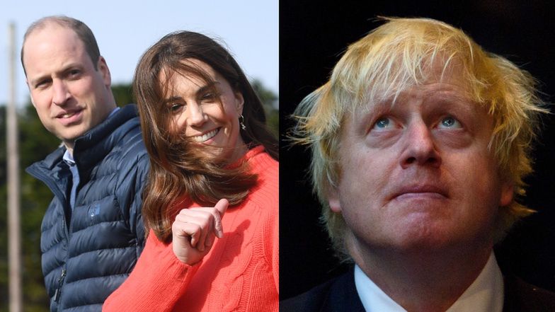 książę William, księżna Kate, Boris Johnson