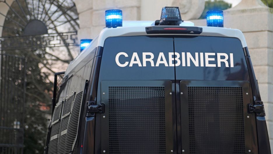 Deposit Photos 2025-02-23
Vicenza, VI, Italy - February 15, 2025: italian police van with text CARABINIERI during protest demonstration with blue sirens