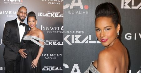 Ciężarna Alicia Keys na balu charytatywnym