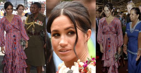 Meghan Markle została WYPROWADZONA PRZEZ OCHRONĘ podczas wizyty w stolicy Fidżi (ZDJĘCIA)