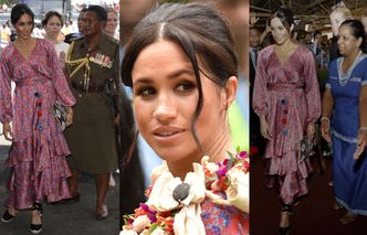 Meghan Markle została WYPROWADZONA PRZEZ OCHRONĘ podczas wizyty w stolicy Fidżi (ZDJĘCIA)