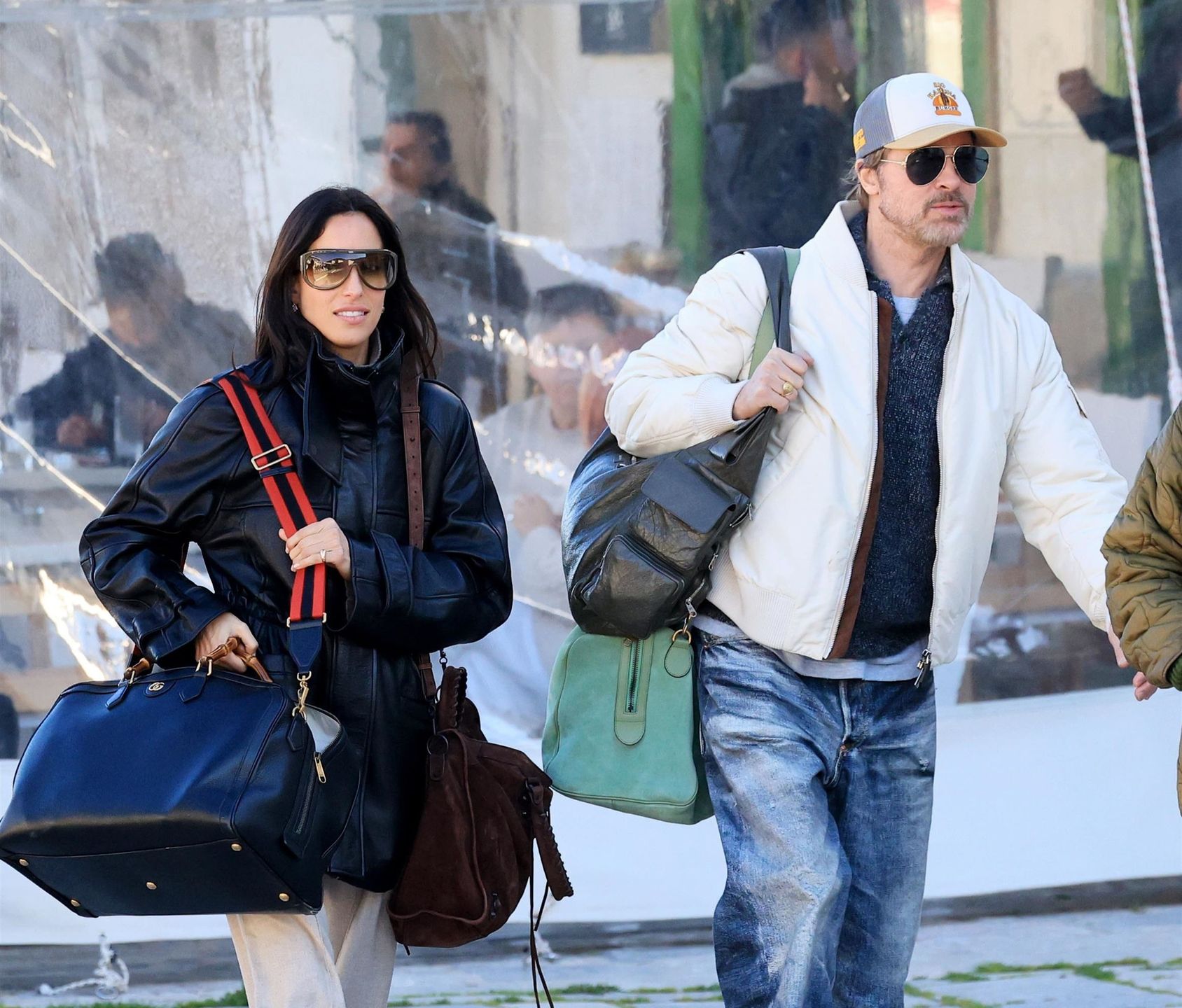 Brad Pitt i Ines de Ramon w Grecji