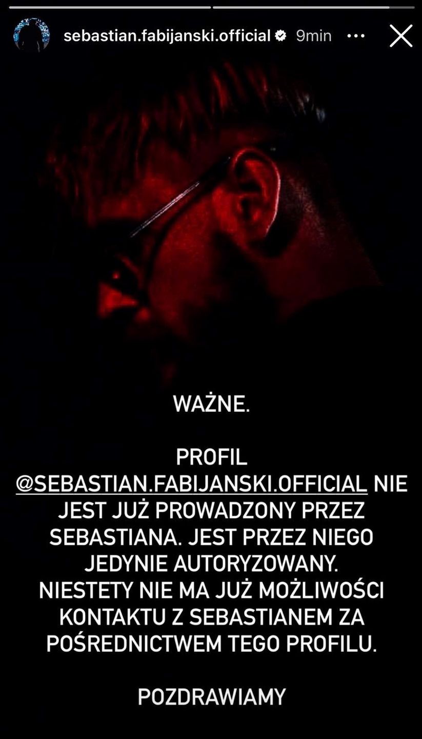 Oświadczenie Sebastiana Fabijańskiego