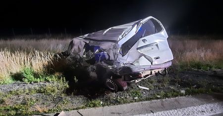 Poważny wypadek na A4. Kierowca zabrany do szpitala