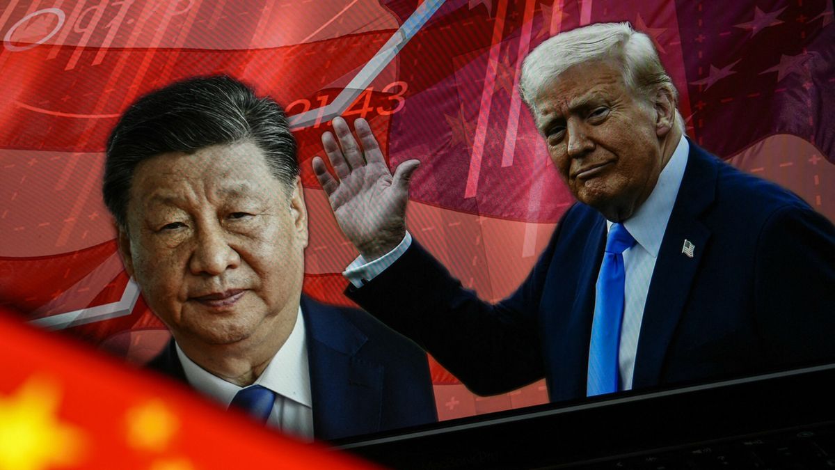 Przywódca Chin Xi Jinping i prezydent USA Donald Trump