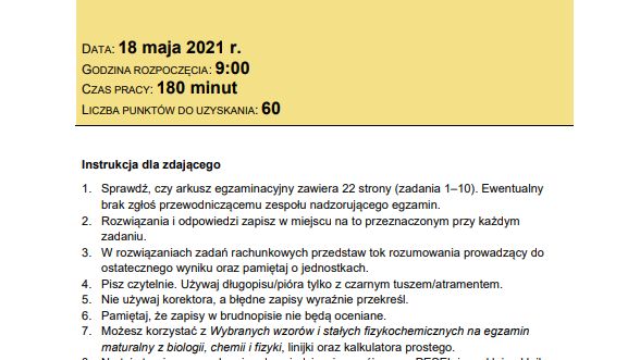 Propozycje rozwiązań zostały opracowane przez nauczycieli z Centrum Edukacyjnego Maturita www.maturita.pl