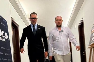 Łukasz Mejza i Daniel Zwierzyński, fot. x.com/LepkowskaGolas