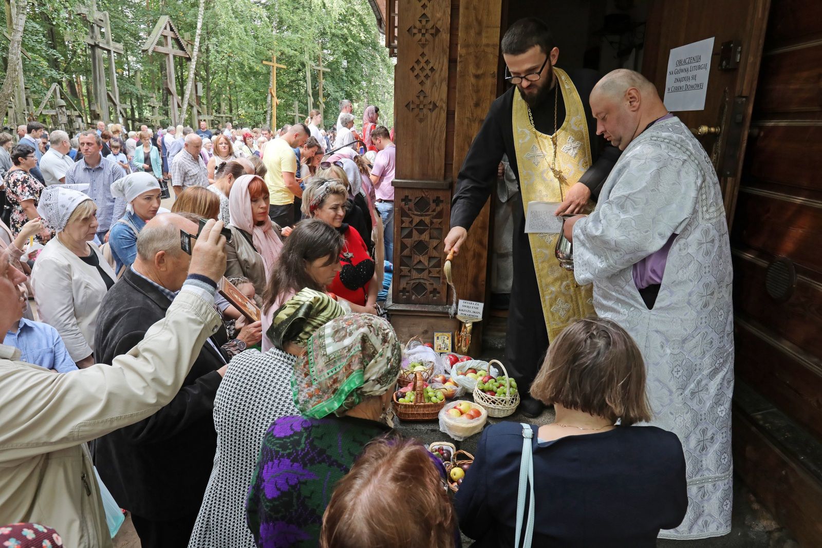 Tłumy na Górze Grabarce. Wierni zgromadzili się na modlitwie w dniu ważnego święta