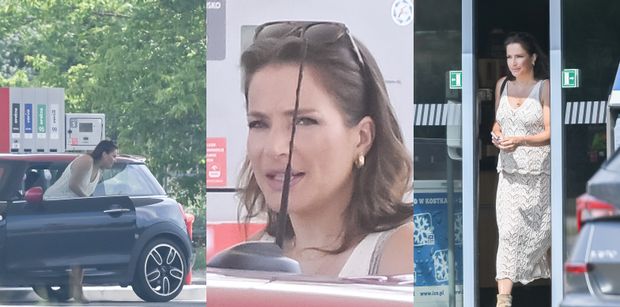 Anna Dereszowska ZAJEŻDŻA autem na stację benzynową i tankuje furę za prawie 270 zł. Ceny paliw też dają się jej we znaki? (ZDJĘCIA)