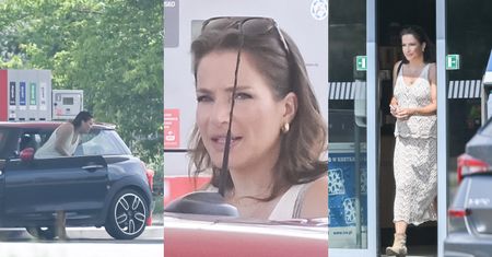 Anna Dereszowska ZAJEŻDŻA autem na stację benzynową i tankuje furę za prawie 270 zł. Ceny paliw też dają się jej we znaki? (ZDJĘCIA)