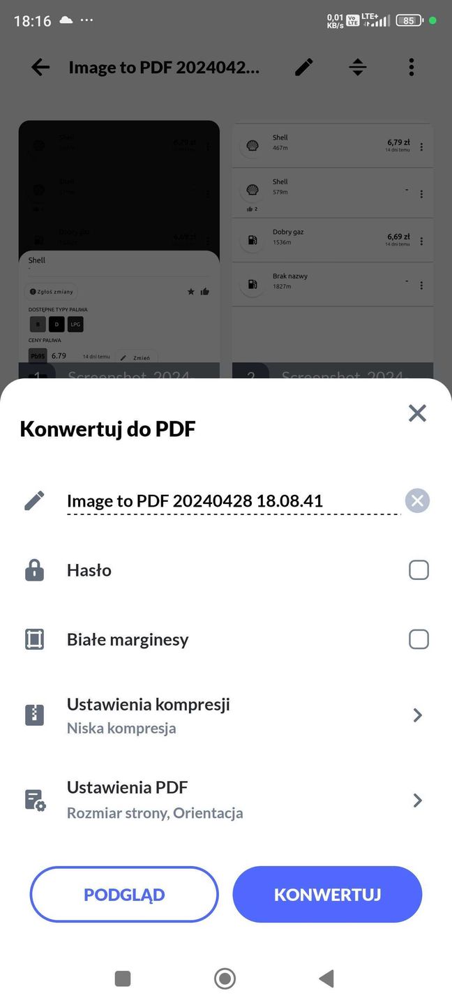 Tworzenie PDF ze zdjęć na smartfonie
