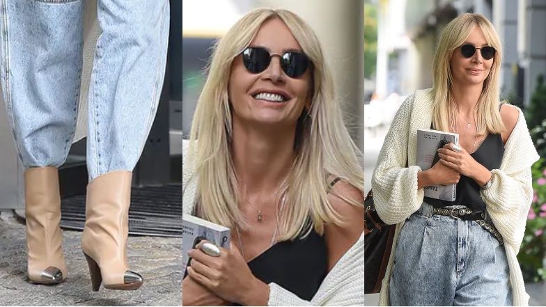 Agnieszka Woźniak-Starak w jesiennej stylizacji