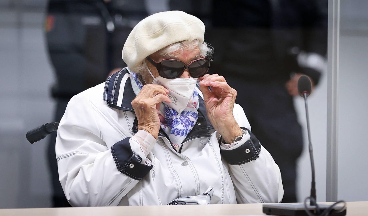 Irmgard Furchner during the trial from two years ago.