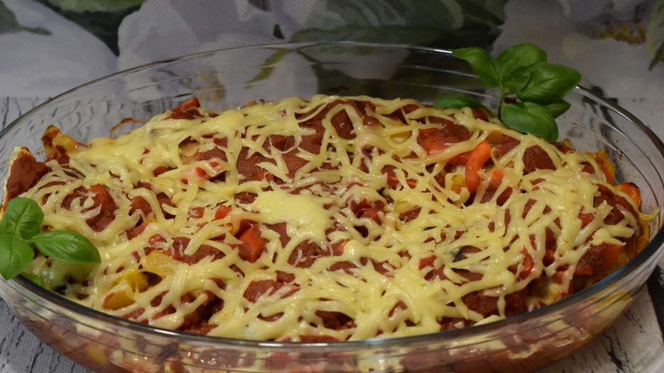 Zapiekane kotlety mielone z papryką