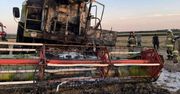 Strzyżewice: Kłęby dymu na polu były widoczne z daleka. W trakcie pracy zapalił się kombajn