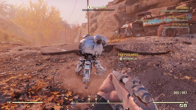 Fallout 76 - robot posłaniec