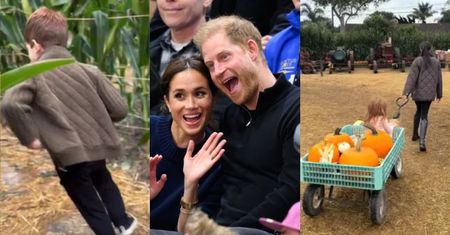 Harry i Meghan dokazują na farmie dyń z 6-letnim Archiem i 4-letnią Lilibet. Rodzina idealna?