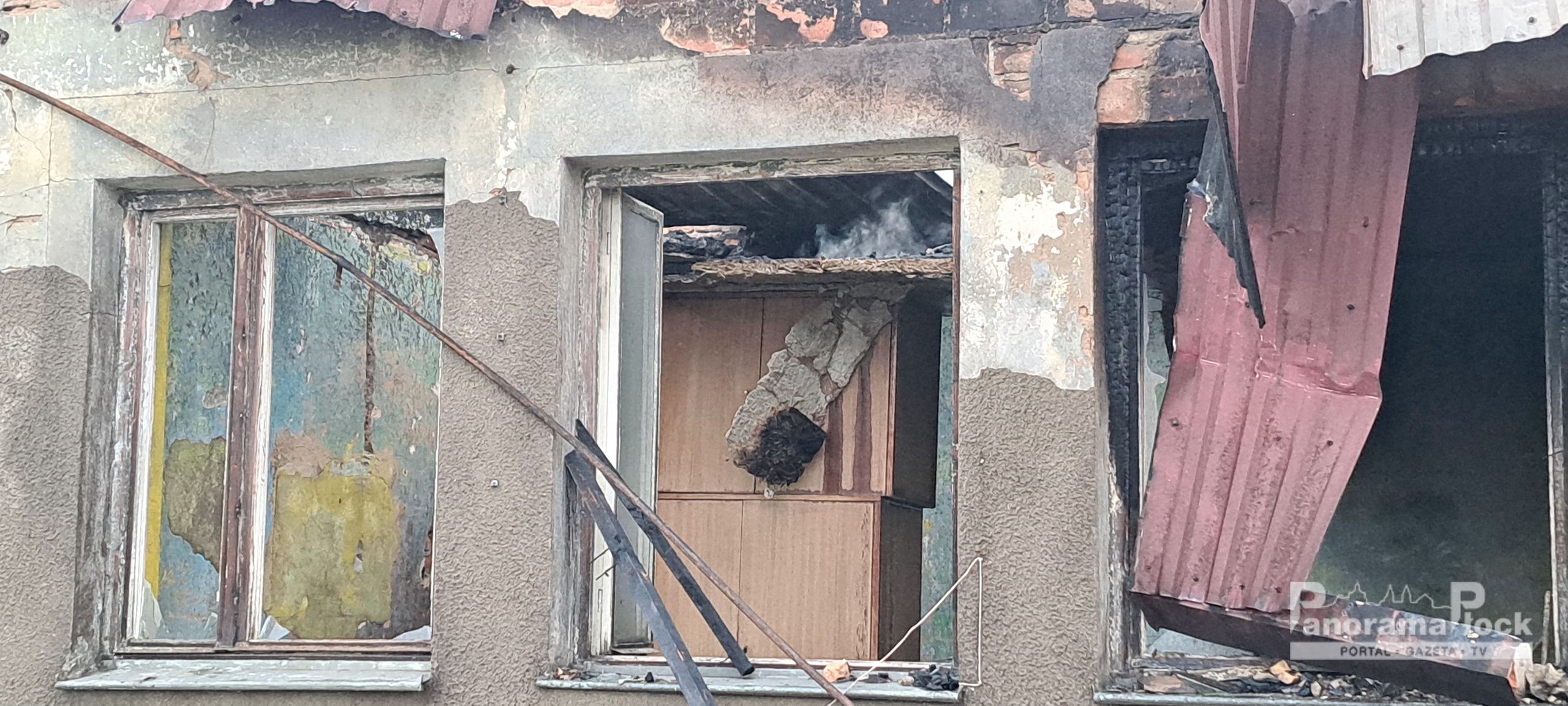 Pożar magazynu zbożowego w Gozdowie 