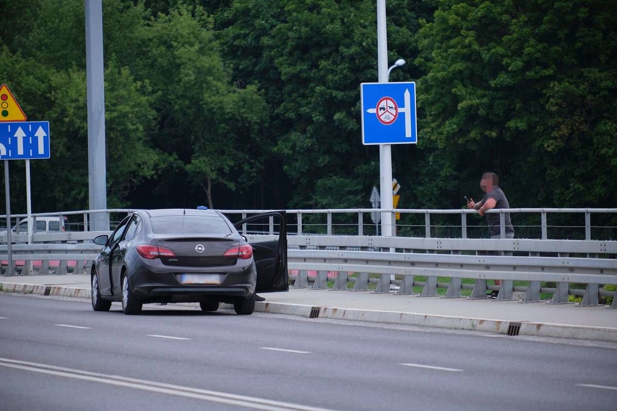 Młody mężczyzna chciał skoczyć z wiaduktu w Lublinie