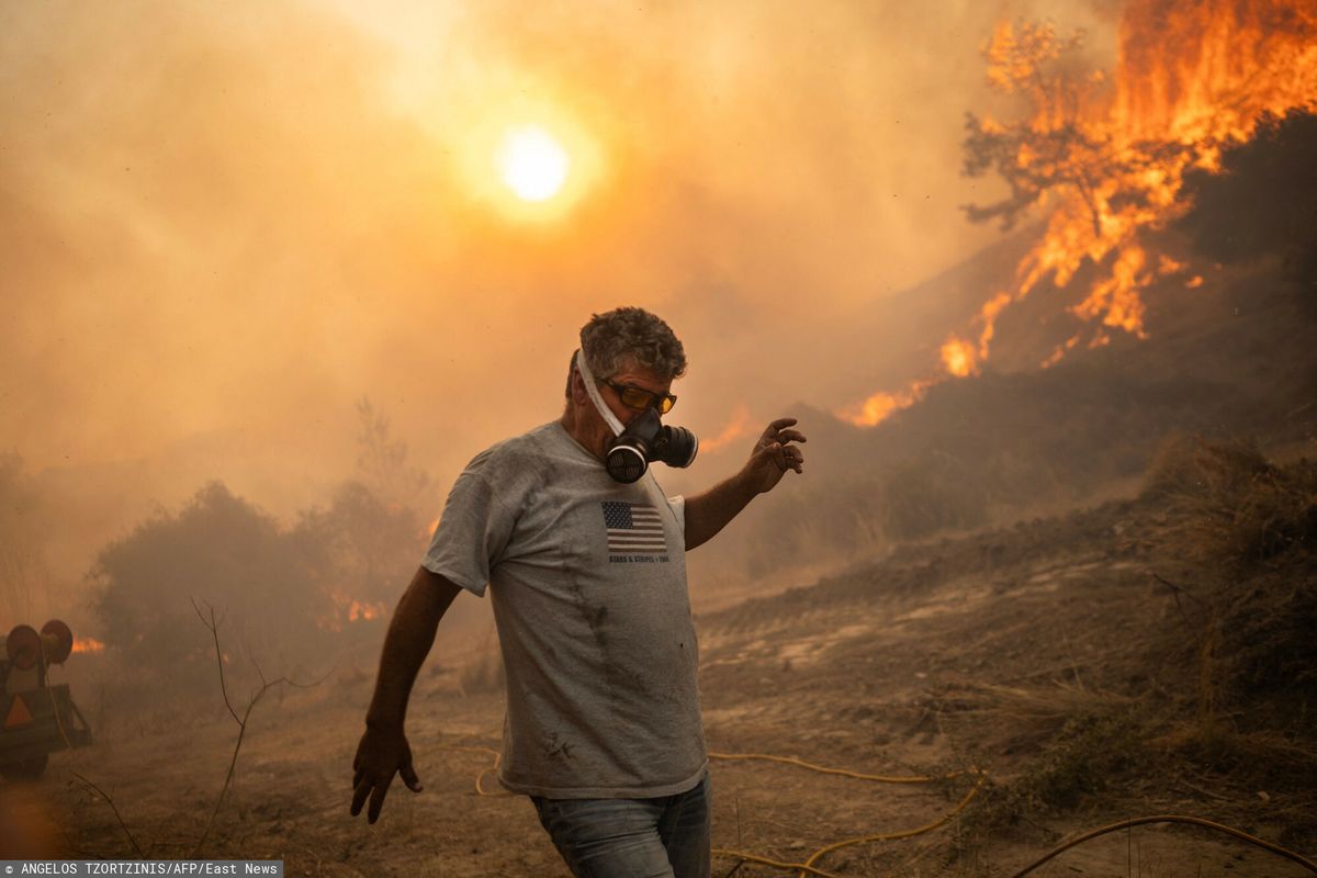 Ogromne pożary w Grecji