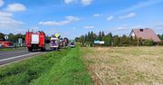 Wypadek w miejscowości Jacentów [Fotogaleria]
