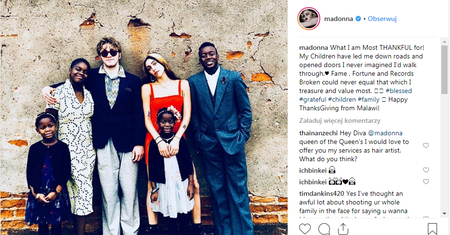 Madonna pokazuje swoje dzieci. Przypomina za co jest wdzięczna