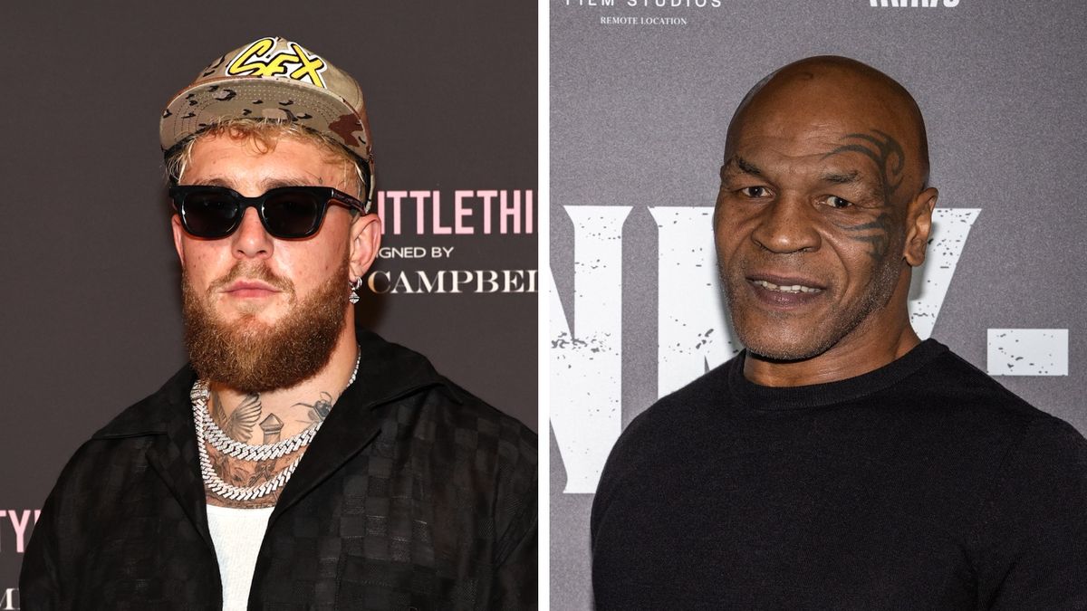 Na zdjęciu: Jake Paul i Mike Tyson