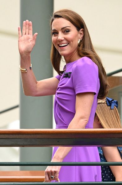 Księżna Kate podczas finału Wimbledonu.