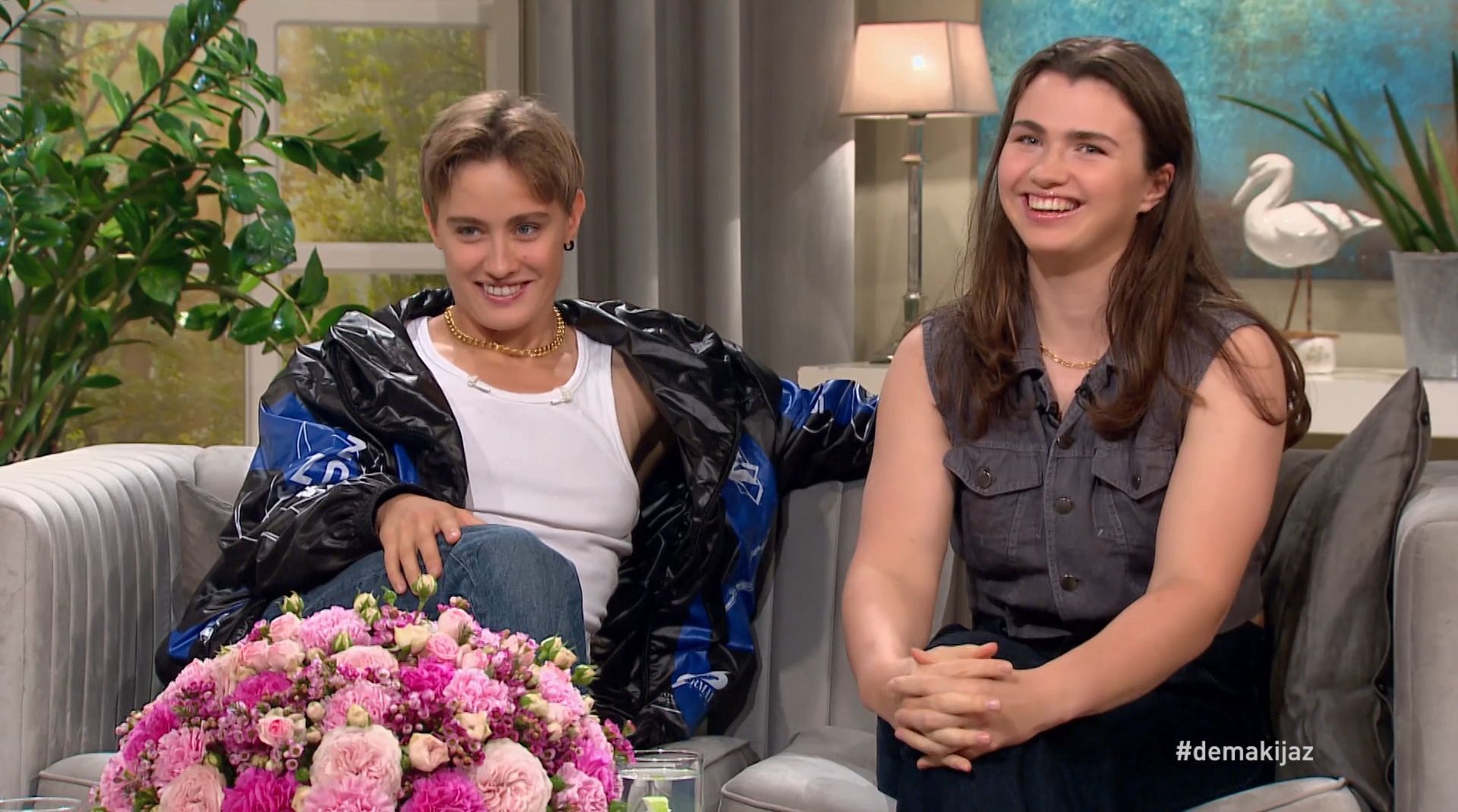 Katarzyna Zillmann i Julia Walczak w programie "Demakijaż"