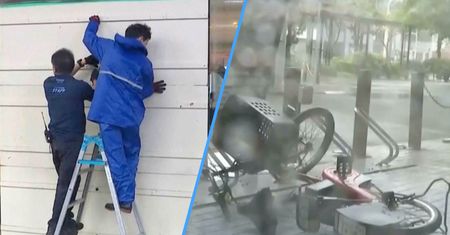 Tajfun jest tuż tuż. Mieszkańcy ryglują drzwi. Loty odwołane
