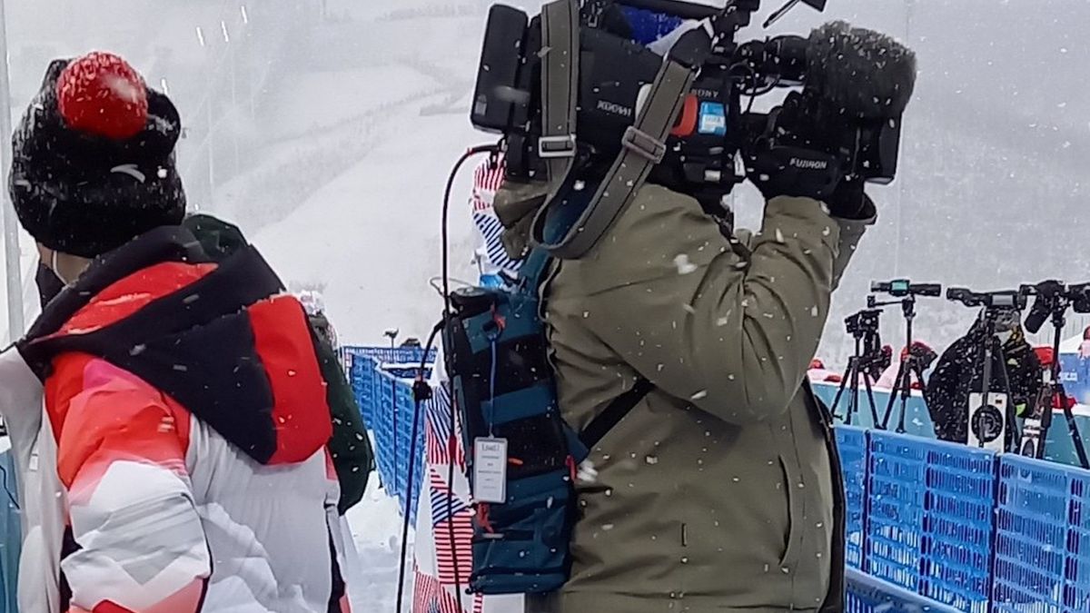 Operator kamery w Pekinie 